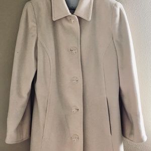 Nordstrom Kristen Blake Winter White Dress Coat